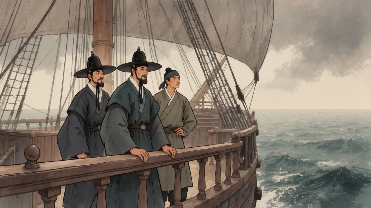 정조유신 15화 제21장 이양선(異樣船) — 전환컷